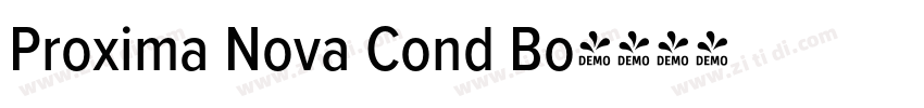 Proxima Nova Cond Bo字体转换